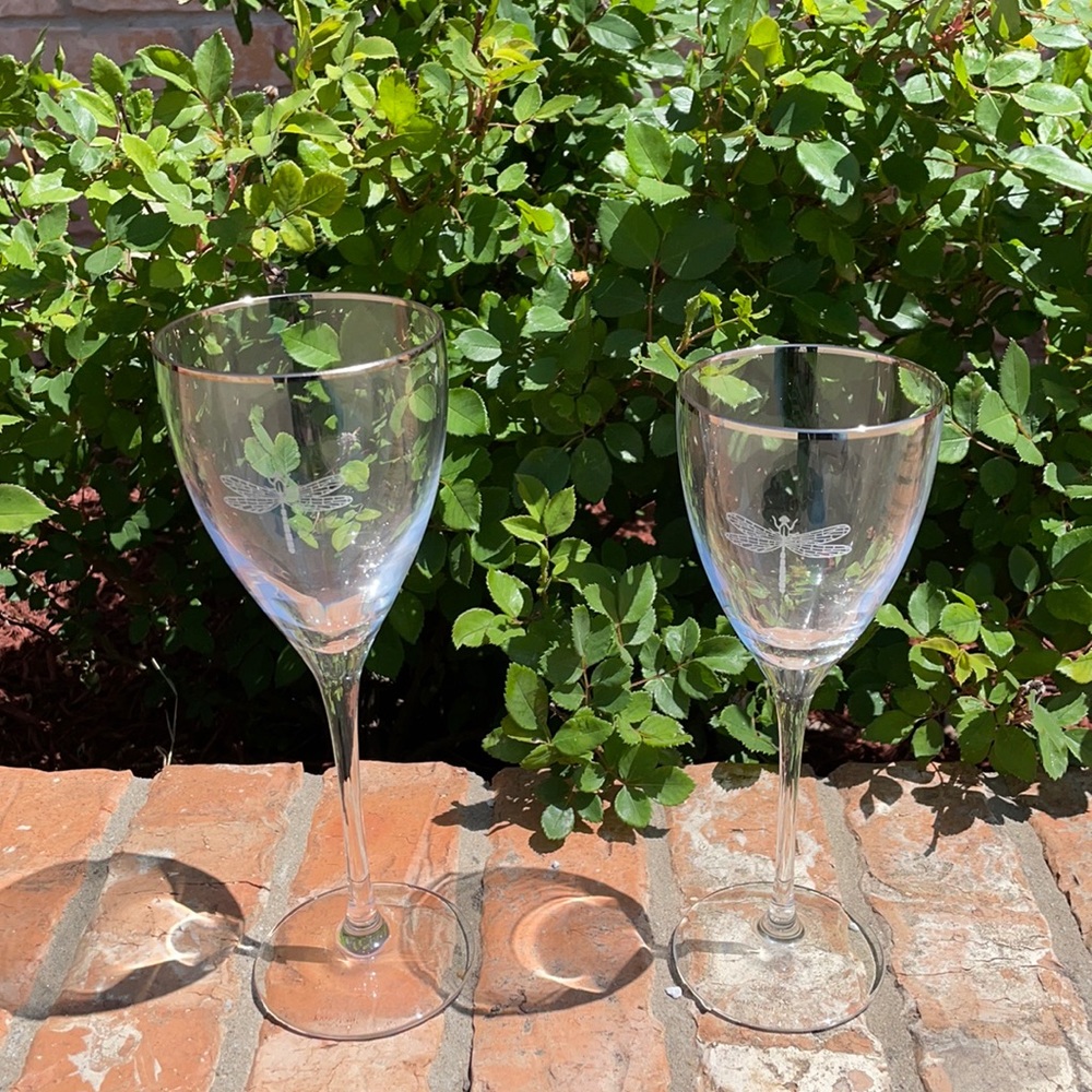 CHAMPAGNE GLASSES NWOT KATE SPADE CRYSTAL HIS HERS